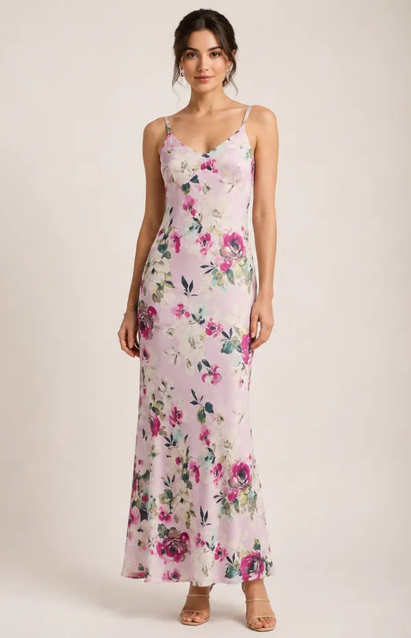 Lavender_Silk_finish_poly_fabric_Floral_Print_Slip_Maxi_Dress_For_Women
