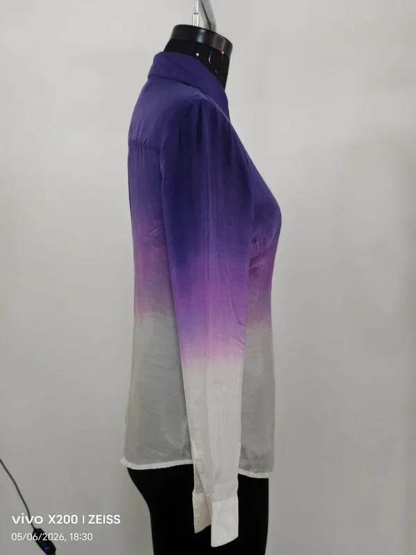 Purple_White_Ombre_Cotton_Silk_Formal_Shirt_For_Women