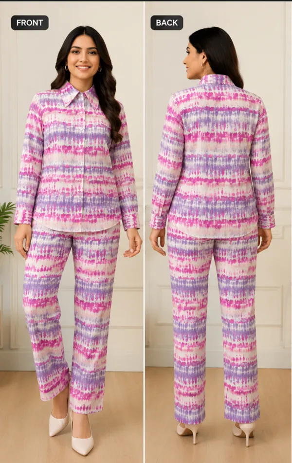 Tie-Dye_Viscose_Rayon_Relaxed_Fit_Shirt_Pyjama_Co-Ord_Set_For_Women