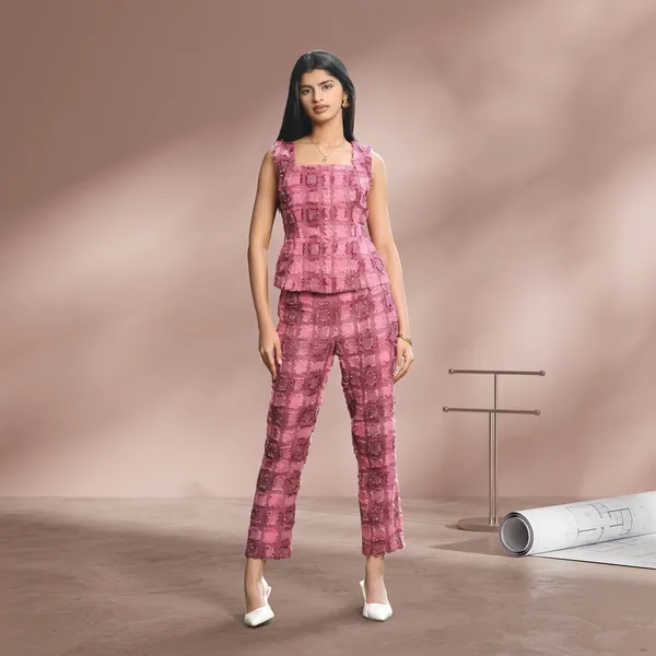 Roselle_Blush_Jacquard_Sleeveless_Co-Ord_Set_For_Women