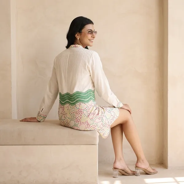 Cotton_Cambric_Pleated_Embroidered_Shirt_Dress_For_Women