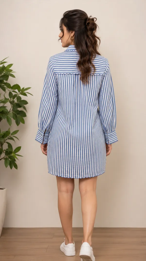 Blue_Stripe_Cotton_Relaxed_Fit_Tunic_Shirt_For_Women