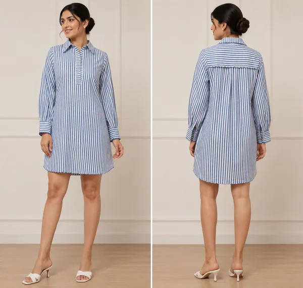 Blue_Stripe_Cotton_Relaxed_Fit_Tunic_Shirt_For_Women