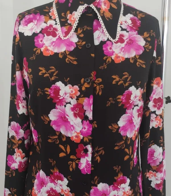 Black_Floral_Viscose_Rayon_Shirt_Pajama_Co-Ord_Set_For_Women