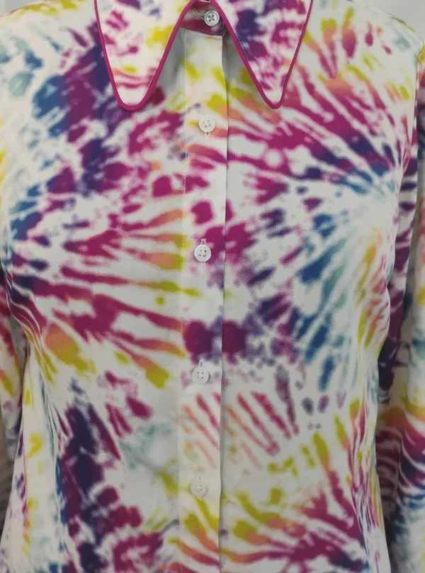 Multicolor_Viscose_Rayon_Tie-Dye_Shirt_Pajama_Co-Ord_Set_For_Women