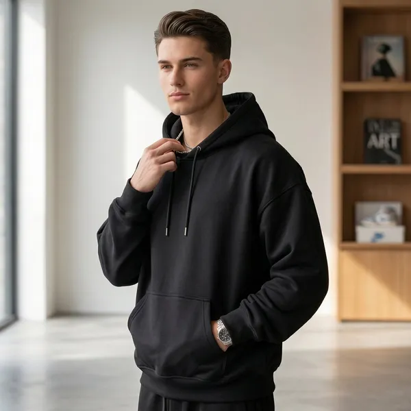 Men_Pullover_Hoodie_No_Zip_Black_Black