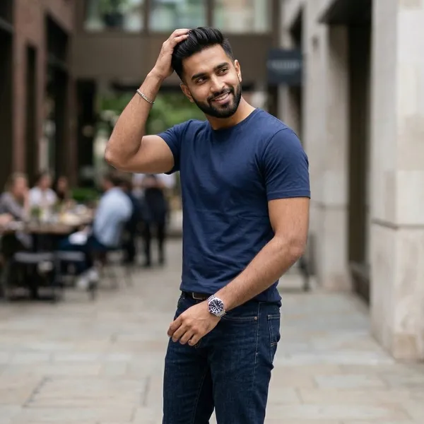 Shorttall_Plain_Round_Neck_Cotton_Tee_Navy_Blue_Navy