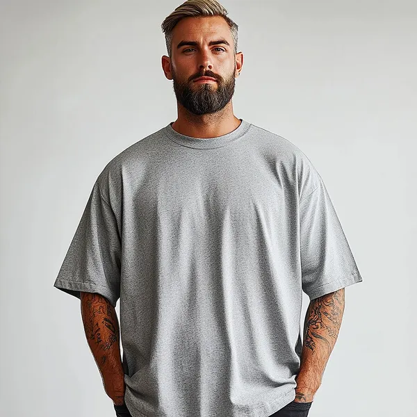 Shorttall_Oversized_Round_Neck_T_Shirt_Grey