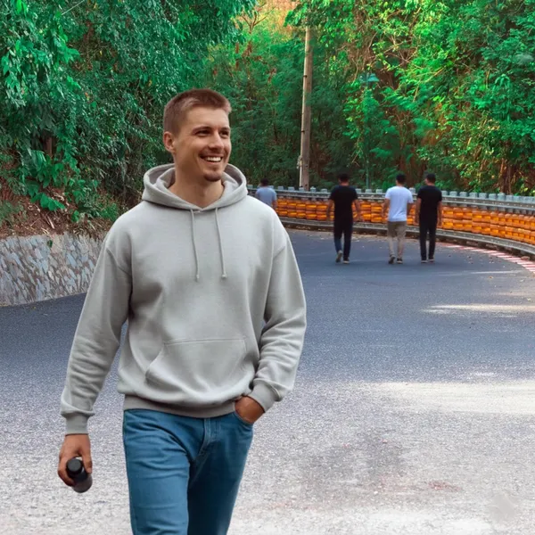 Men_Pullover_Hoodie_No_Zip_Grey