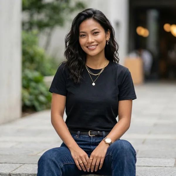 Shorttall_Plain_Round_Neck_Cotton_Women_S_Tee_Black_Black