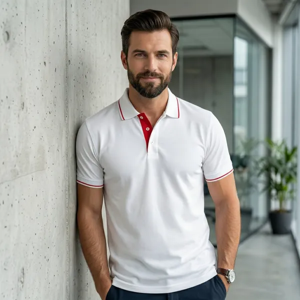 Shorttall_Premium_Polo_T_Shirt_White_With_Red_Tip_White
