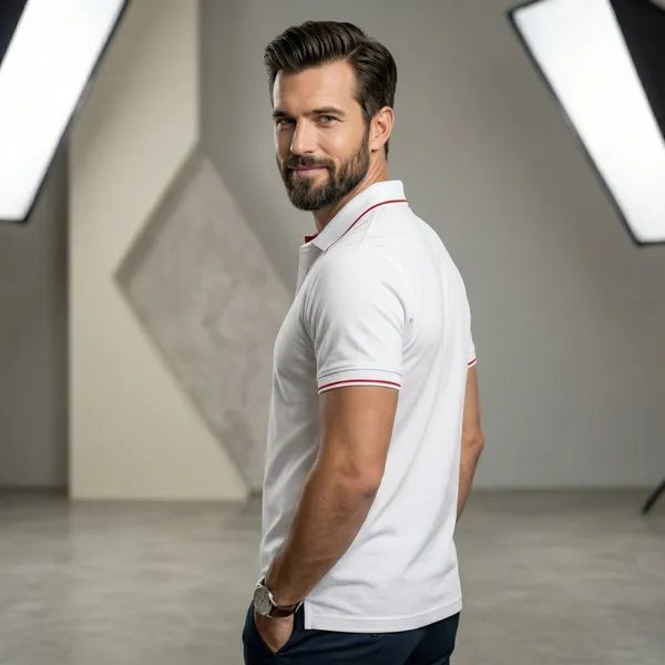 Shorttall_Premium_Polo_T_Shirt_White_With_Red_Tip_White