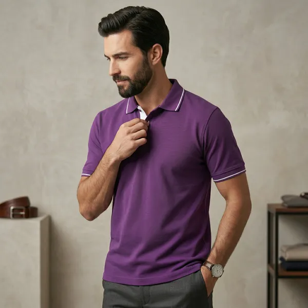 Shorttall_Premium_Polo_T_Shirt_Purple_With_White_Tip_Purple