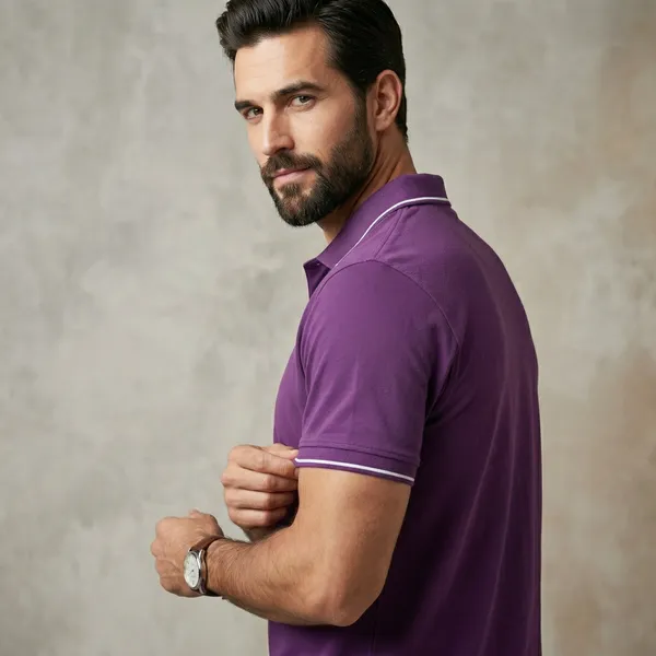 Shorttall_Premium_Polo_T_Shirt_Purple_With_White_Tip_Purple