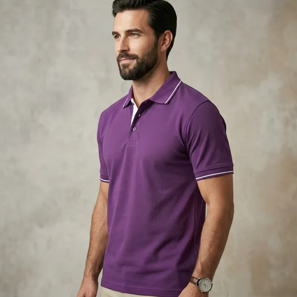 Shorttall_Premium_Polo_T_Shirt_Purple_With_White_Tip_Purple