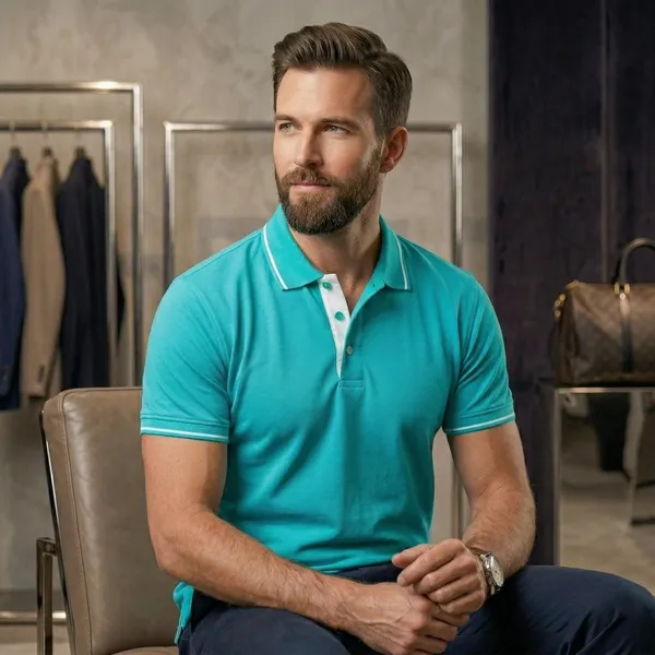 Shorttall_Premium_Polo_T_Shirt_Electric_Green_With_White_Tip_Electric_Green
