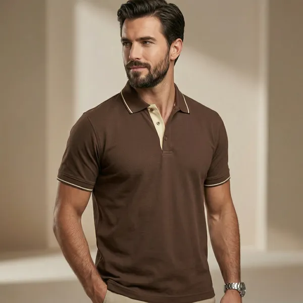 Shorttall_Premium_Polo_T_Shirt_Coffee_Brown_With_Cream_Tip_Brown