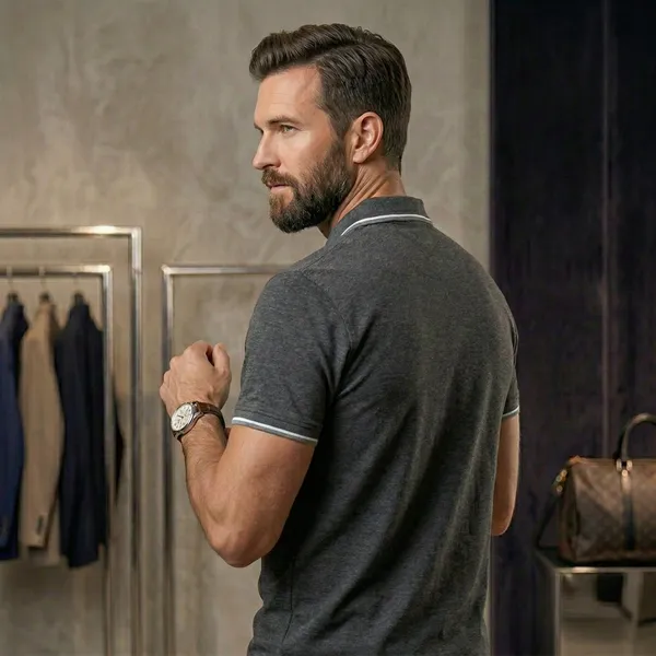 Shorttall_Premium_Polo_T_Shirt_Charcoal_Grey_With_White_Tip_Gray