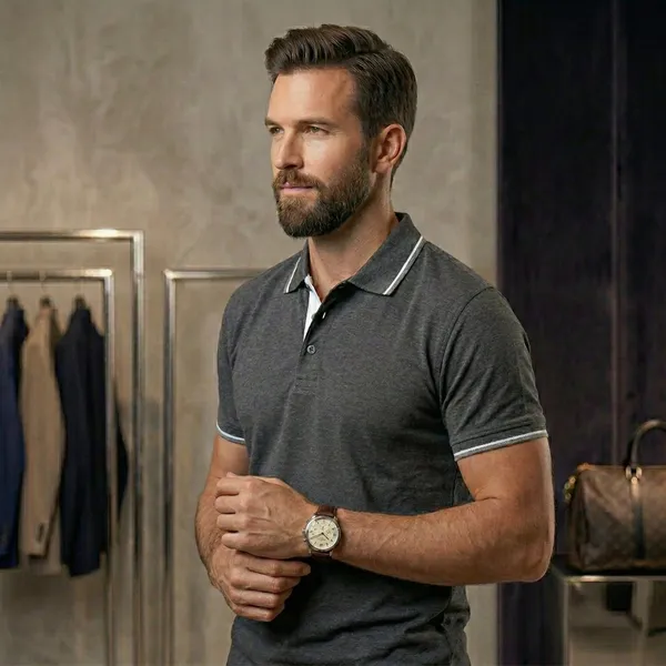 Shorttall_Premium_Polo_T_Shirt_Charcoal_Grey_With_White_Tip_Gray