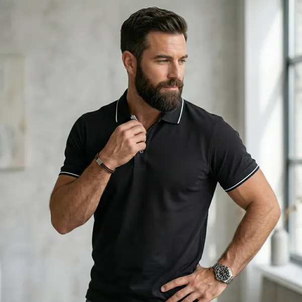 Shorttall_Premium_Polo_T_Shirt_Black_With_White_Tip_Black