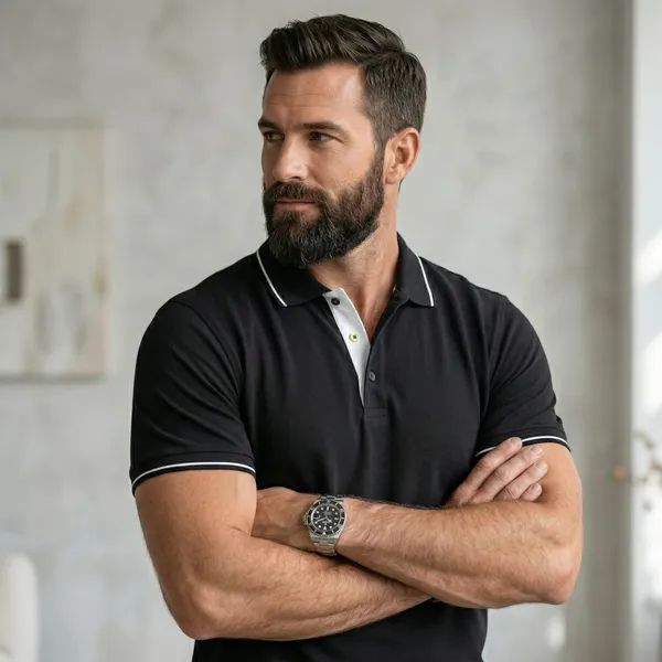 Shorttall_Premium_Polo_T_Shirt_Black_With_White_Tip_Black