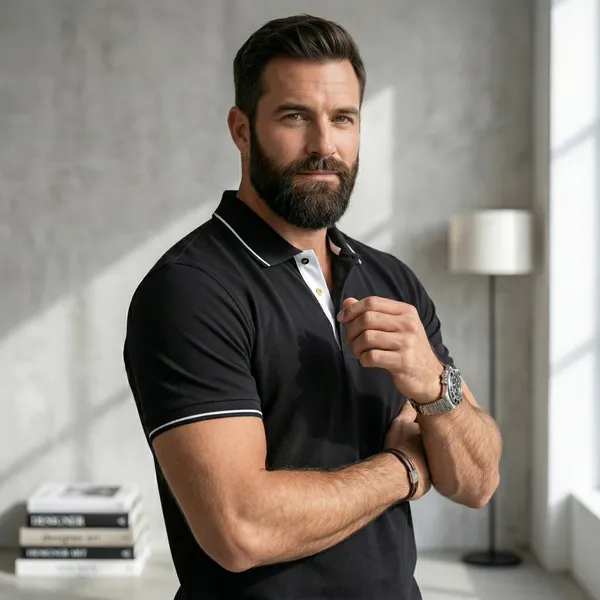 Shorttall_Premium_Polo_T_Shirt_Black_With_White_Tip_Black