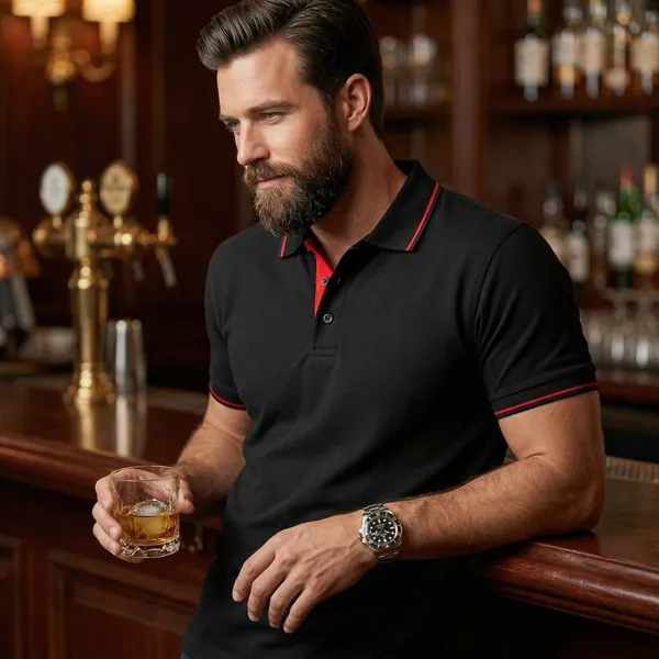 Shorttall_Premium_Polo_T_Shirt_Black_With_Red_Tip_Black