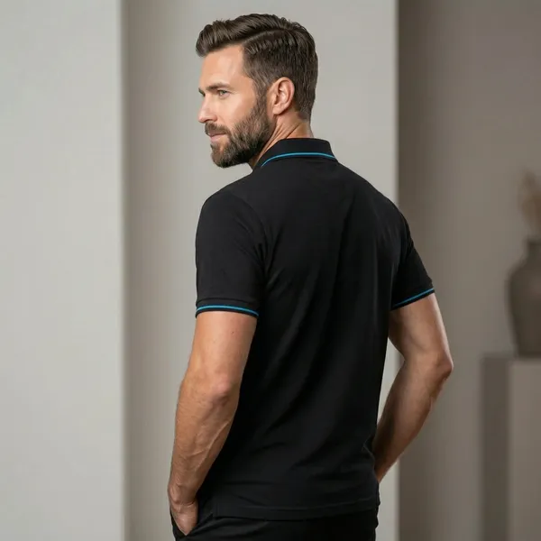 Shorttall_Premium_Polo_T_Shirt_Black_With_Blue_Tip_Black