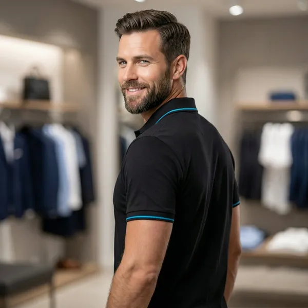 Shorttall_Premium_Polo_T_Shirt_Black_With_Blue_Tip_Black