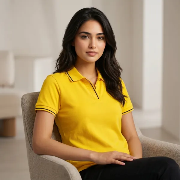 Shorttall_Premium_Women_S_Polo_T_Shirt_Yellow_With_Black_Tip_Yellow