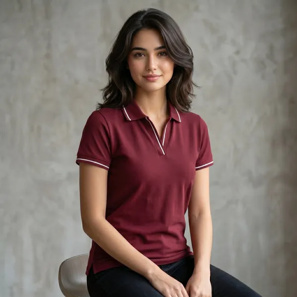 Shorttall_Premium_Women_S_Polo_T_Shirt_Brown_With_White_Tip_Brown