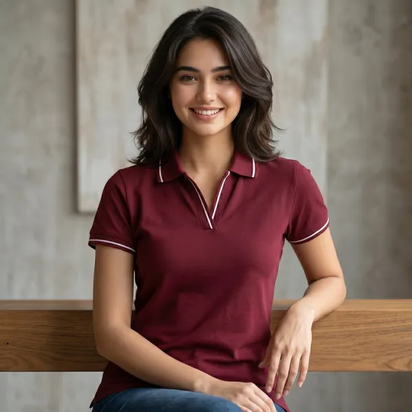 Shorttall_Premium_Women_S_Polo_T_Shirt_Brown_With_White_Tip_Brown