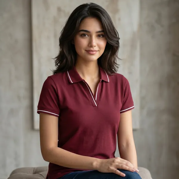 Shorttall_Premium_Women_S_Polo_T_Shirt_Brown_With_White_Tip_Brown