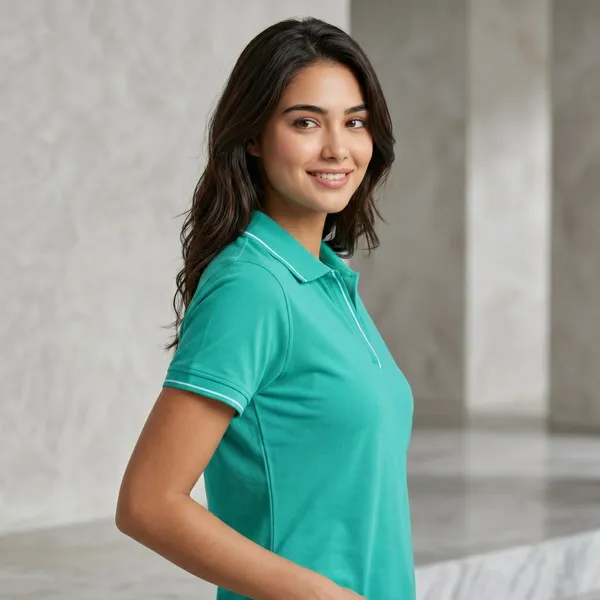 Shorttall_Premium_Women_S_Polo_T_Shirt_Electric_Green_With_White_Tip_Electric_Green