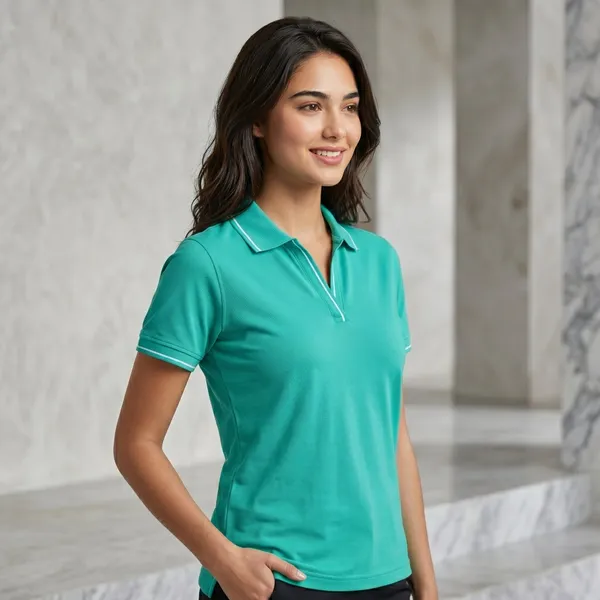 Shorttall_Premium_Women_S_Polo_T_Shirt_Electric_Green_With_White_Tip_Electric_Green