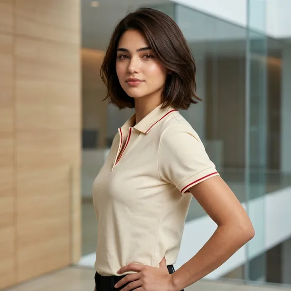 Shorttall_Premium_Women_S_Polo_T_Shirt_Cream_With_Red_Tip_Cream