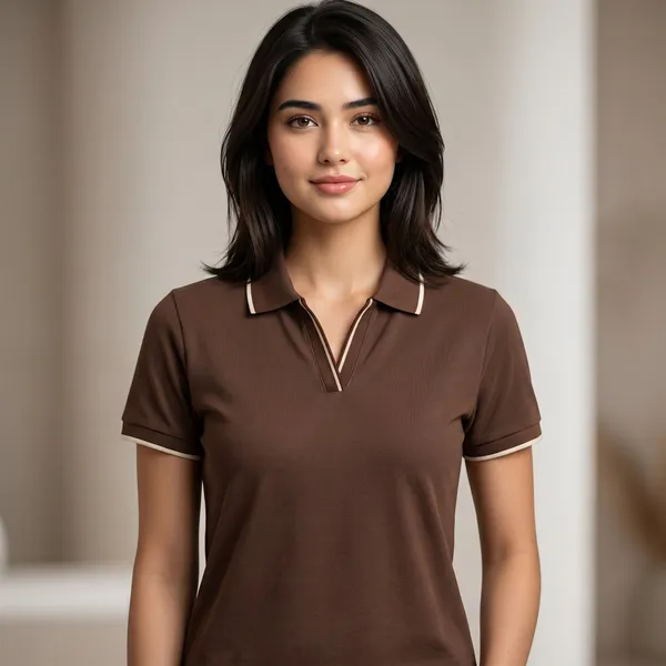 Shorttall_Premium_Women_S_Polo_T_Shirt_Coffee_Brown_With_Cream_Tip_Brown