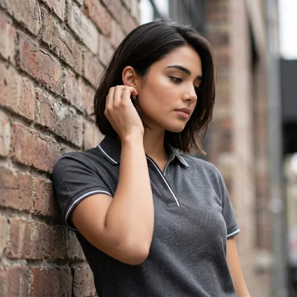 Shorttall_Premium_Women_S_Polo_T_Shirt_Charcoal_Grey_With_White_Tip_Gray
