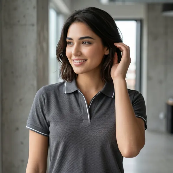 Shorttall_Premium_Women_S_Polo_T_Shirt_Charcoal_Grey_With_White_Tip_Gray