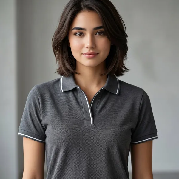 Shorttall_Premium_Women_S_Polo_T_Shirt_Charcoal_Grey_With_White_Tip_Gray