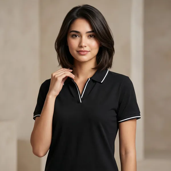 Shorttall_Premium_Women_S_Polo_T_Shirt_Black_With_White_Tip_Black