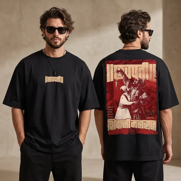 Black_Cotton_Chhatrapati_Shivaji_Maharaj_Edition_Oversize_T-Shirt_For_Unisex