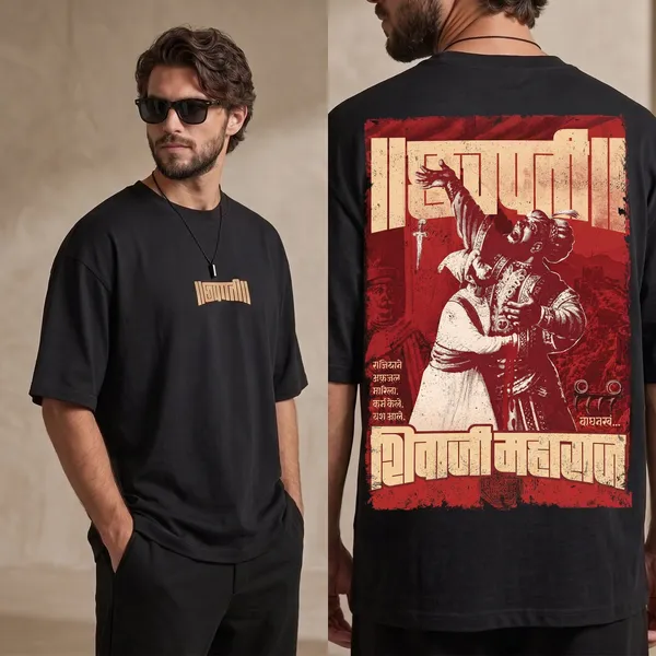 Black_Cotton_Chhatrapati_Shivaji_Maharaj_Edition_Oversize_T-Shirt_For_Unisex