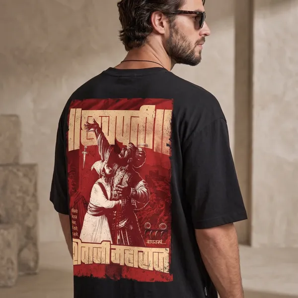 Black_Cotton_Chhatrapati_Shivaji_Maharaj_Edition_Oversize_T-Shirt_For_Unisex
