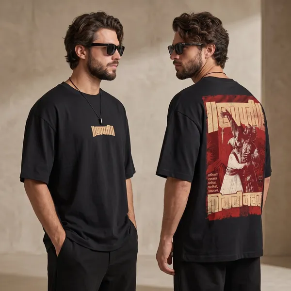Black_Cotton_Chhatrapati_Shivaji_Maharaj_Edition_Oversize_T-Shirt_For_Unisex