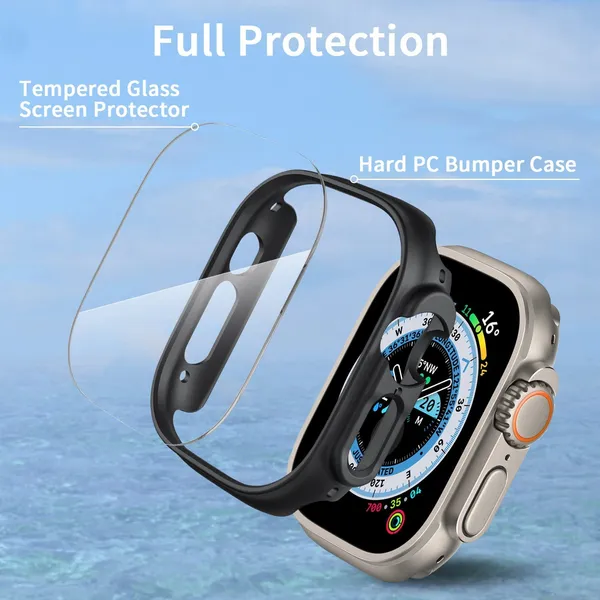 Black_And_Clear_Glass_Rugged_Case_For_Apple_Watch_Band_(Multi-Pack_Daily_Switching)