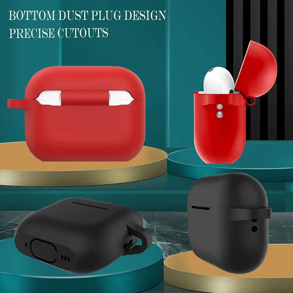 Red_Silicone_Airpods_Cases_For_Charger_Case_Cover