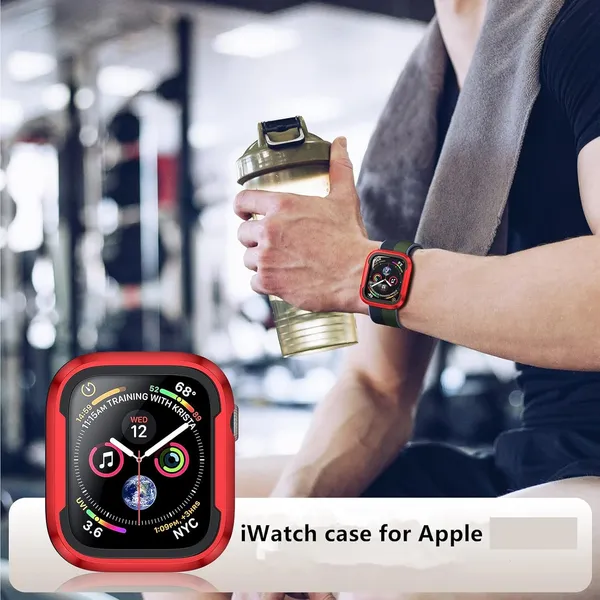 Blue_Aluminum_And_TPU_Rugged_Case_For_Watch_Case