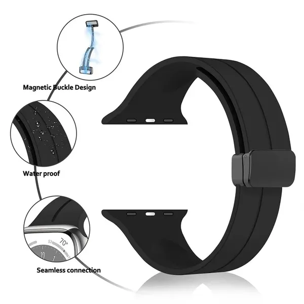 Black_Silicone_Watch_Bands_For_Apple_Watch