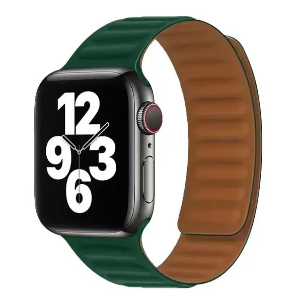 Green_Silicone_Watch_Bands_For_Apple_Watch_Band_(Daily_Wear,_Magnetic_Fit)